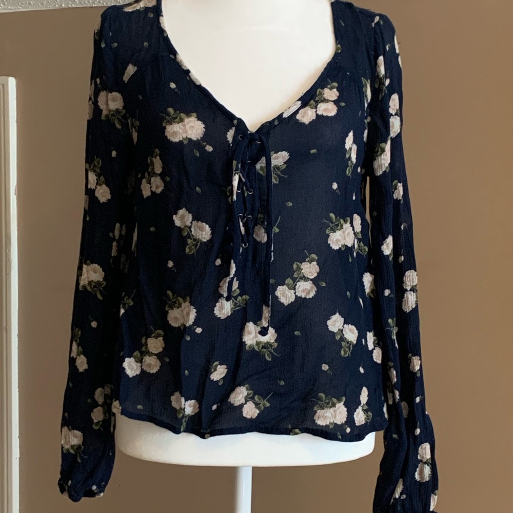 Hollister Floral Blouse